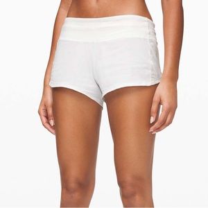 white (light grey) lululemon shorts (size 6) 2.5”